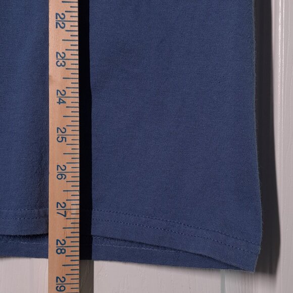 Kings Island: The Italian Job Stunt Track Roller Coaster USED Shirt (M, Blue) - Picture 4 of 7